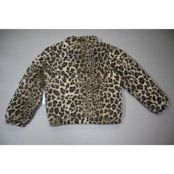 Kenzie Girl Teddy Cheetah Print Jacket Size 10/12 - Picture 2 of 4